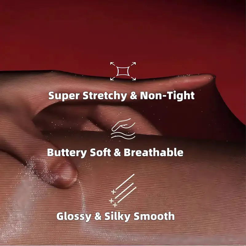 ✨Дамски лъскави, прозрачни чорапогащи