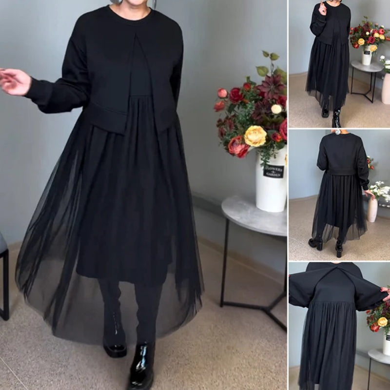 Рокля с дълъг ръкав за жени