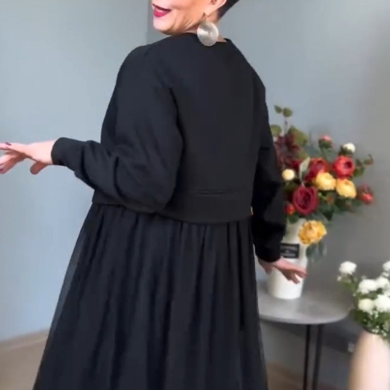 Рокля с дълъг ръкав за жени