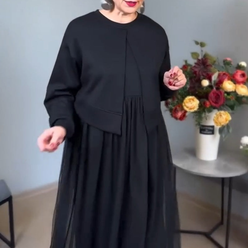 Рокля с дълъг ръкав за жени