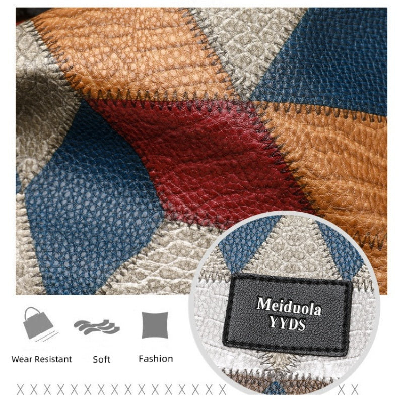 👜Чанта с геометричен мотив и голям капацитет