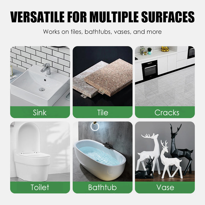 Мощен комплект за ремонт на порцелан - двойна тръба