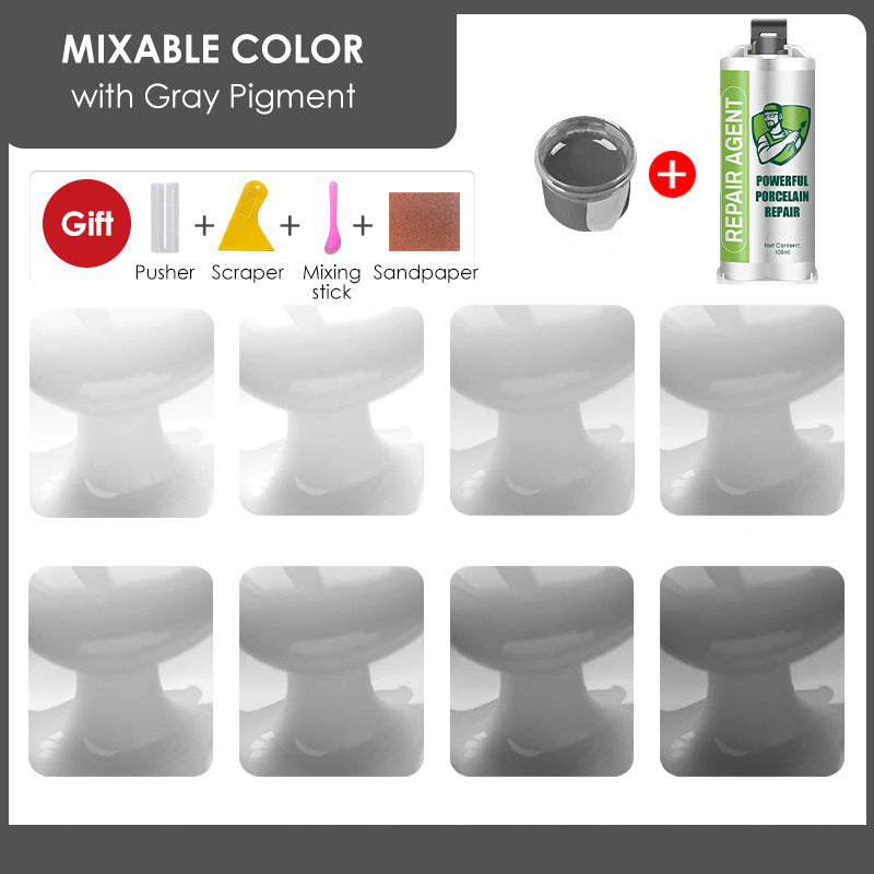 Мощен комплект за ремонт на порцелан - двойна тръба