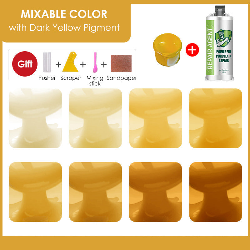 Мощен комплект за ремонт на порцелан - двойна тръба