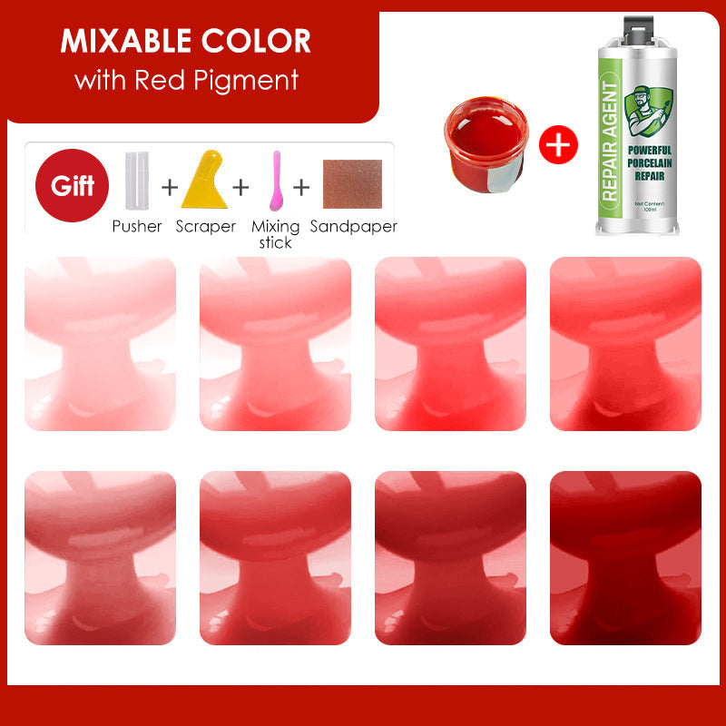 Мощен комплект за ремонт на порцелан - двойна тръба