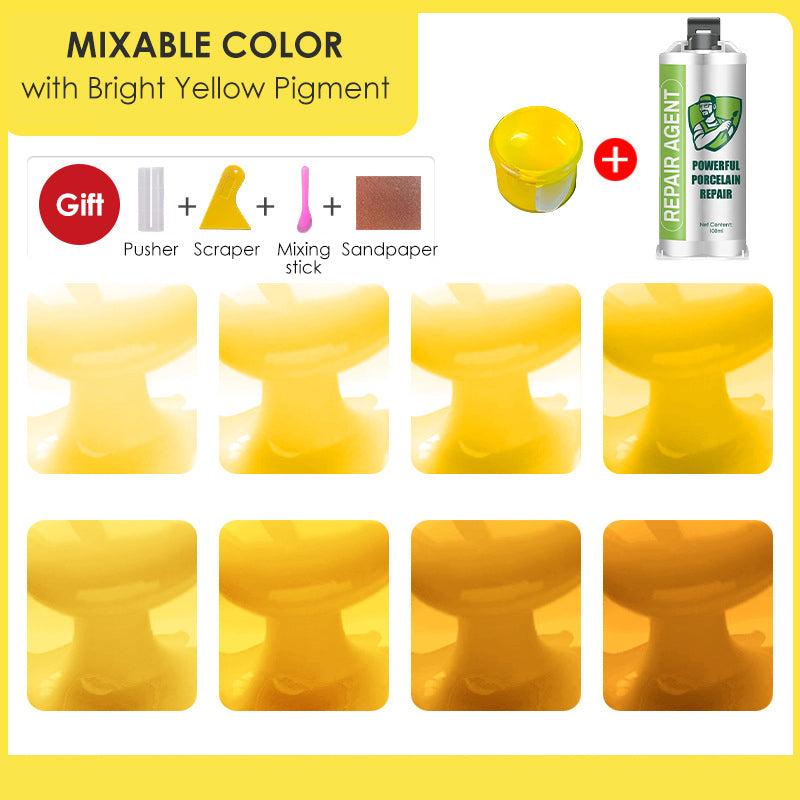 Мощен комплект за ремонт на порцелан - двойна тръба