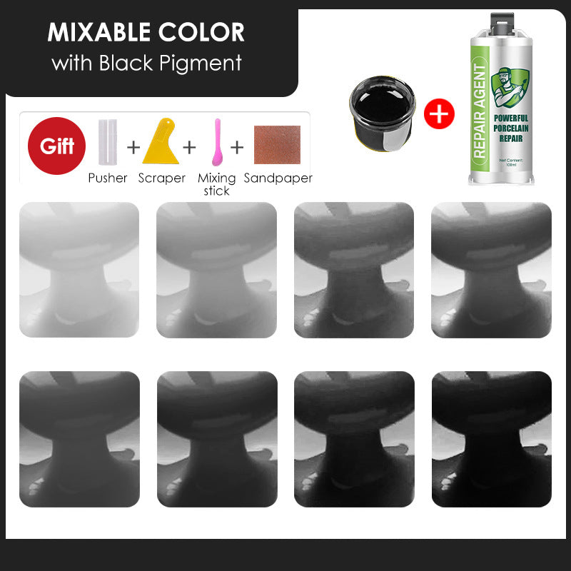 Мощен комплект за ремонт на порцелан - двойна тръба