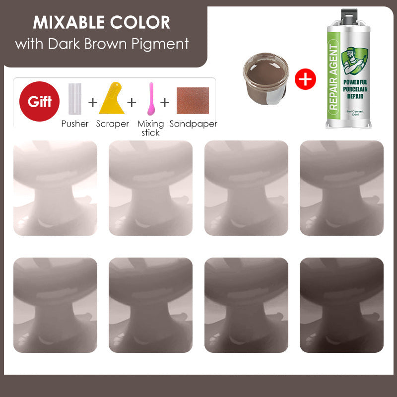 Мощен комплект за ремонт на порцелан - двойна тръба