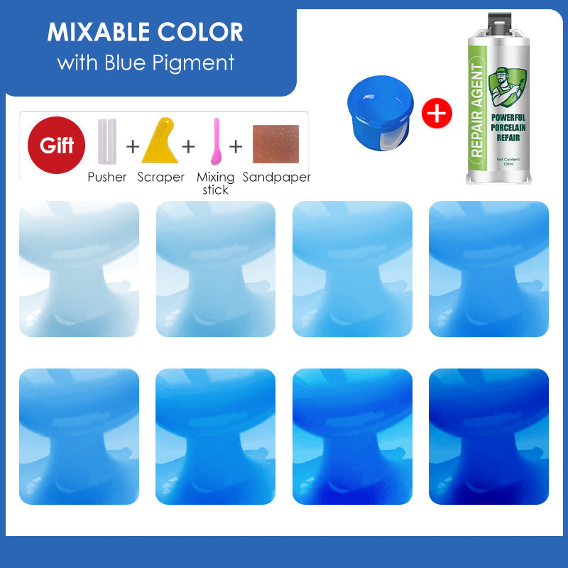 Мощен комплект за ремонт на порцелан - двойна тръба