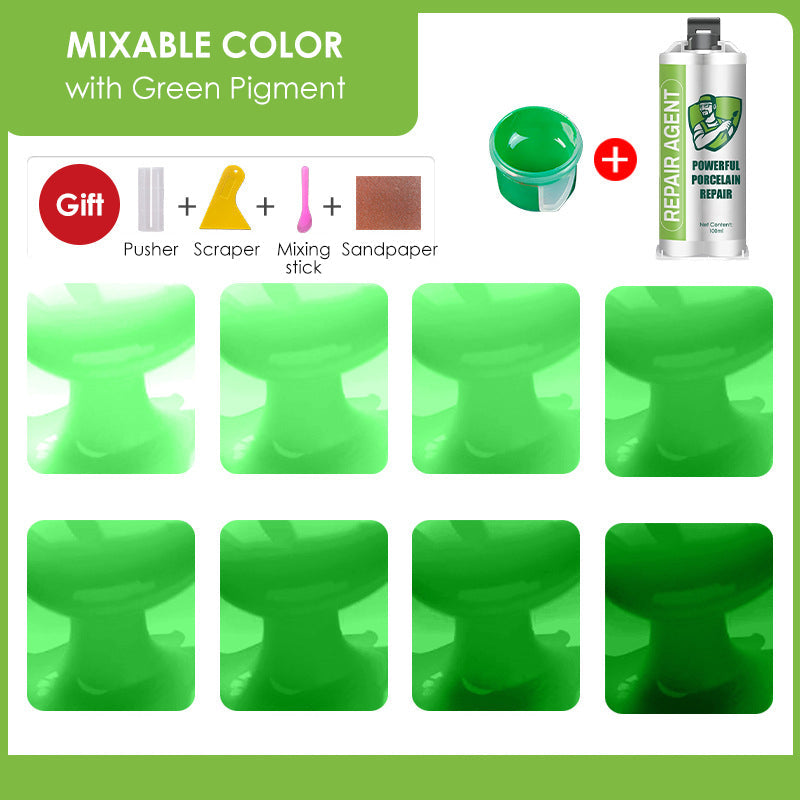 Мощен комплект за ремонт на порцелан - двойна тръба