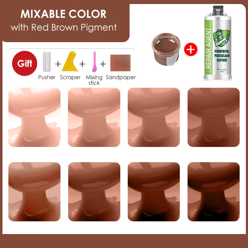 Мощен комплект за ремонт на порцелан - двойна тръба