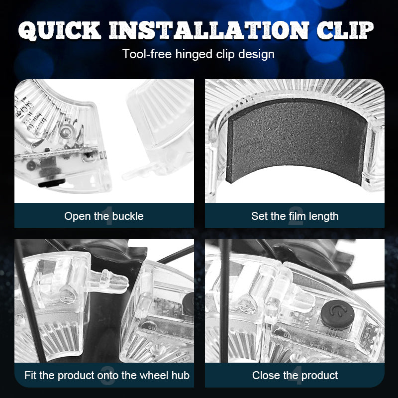 🌈 Цветна лампичка за главина на велосипед 🚴‍♂️💡