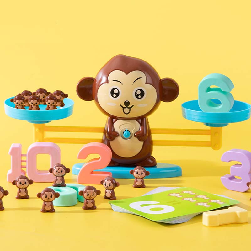 🐸Детски комплект играчки с анимационни животни и люспи