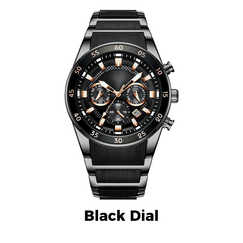 🎁 Мъжки водоустойчив многофункционален кварцов часовник⌚