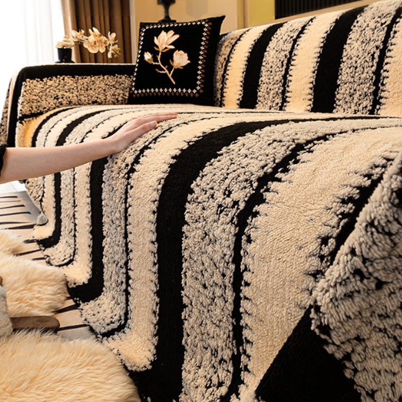 Мек, неплъзгащ се плюшен калъф за диван