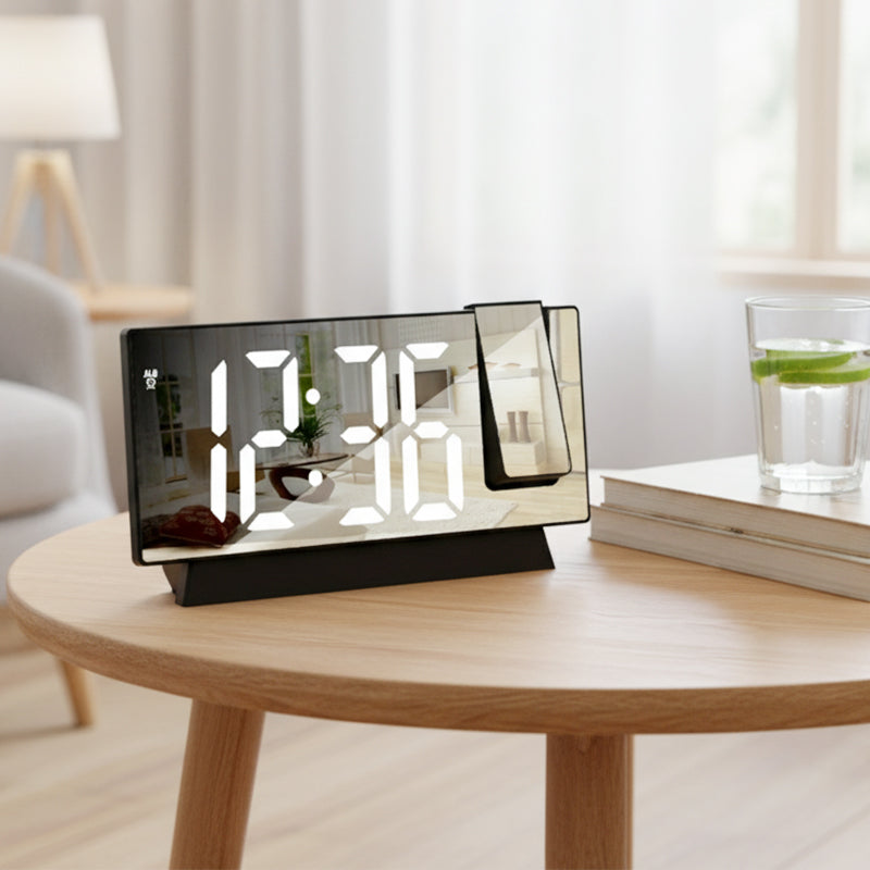 🔥Будилник с огледален LED дисплей