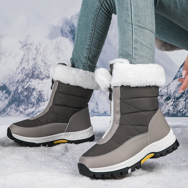 【EU36-42】❄️Téli női PU csizma pamut és polár béléssel