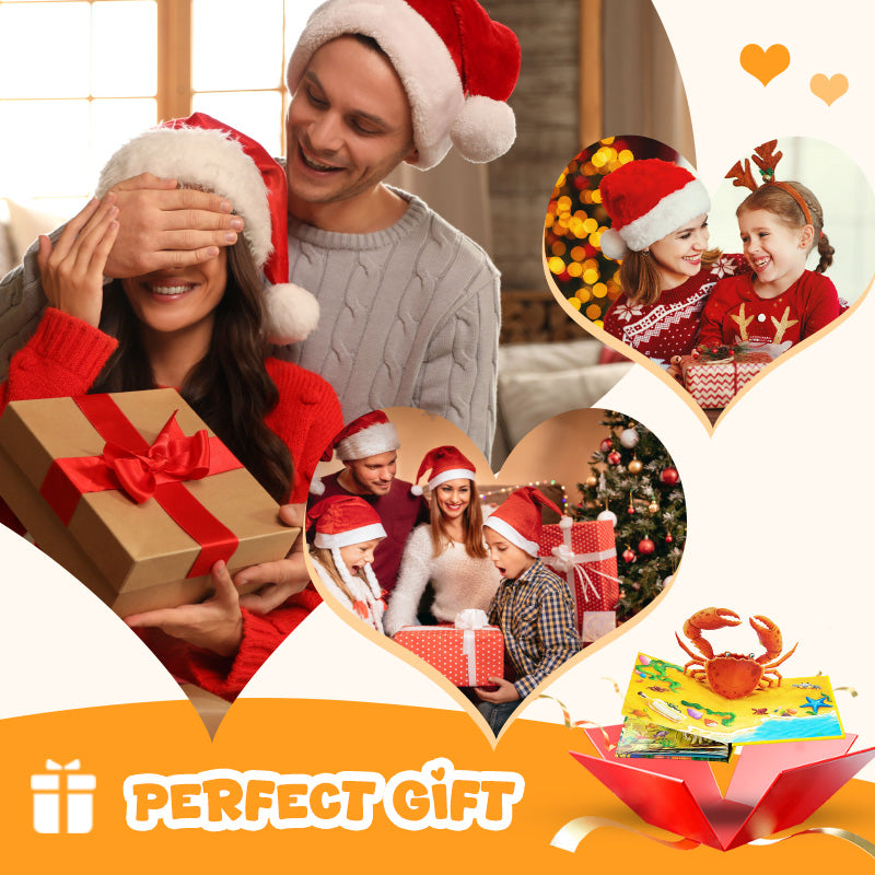 ✨【Детска книжка с 3D животни - интерактивно учебно помагало за най-малките】✨