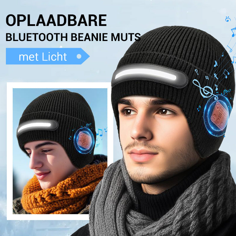Újratölthető LED sapka Bluetooth-szal