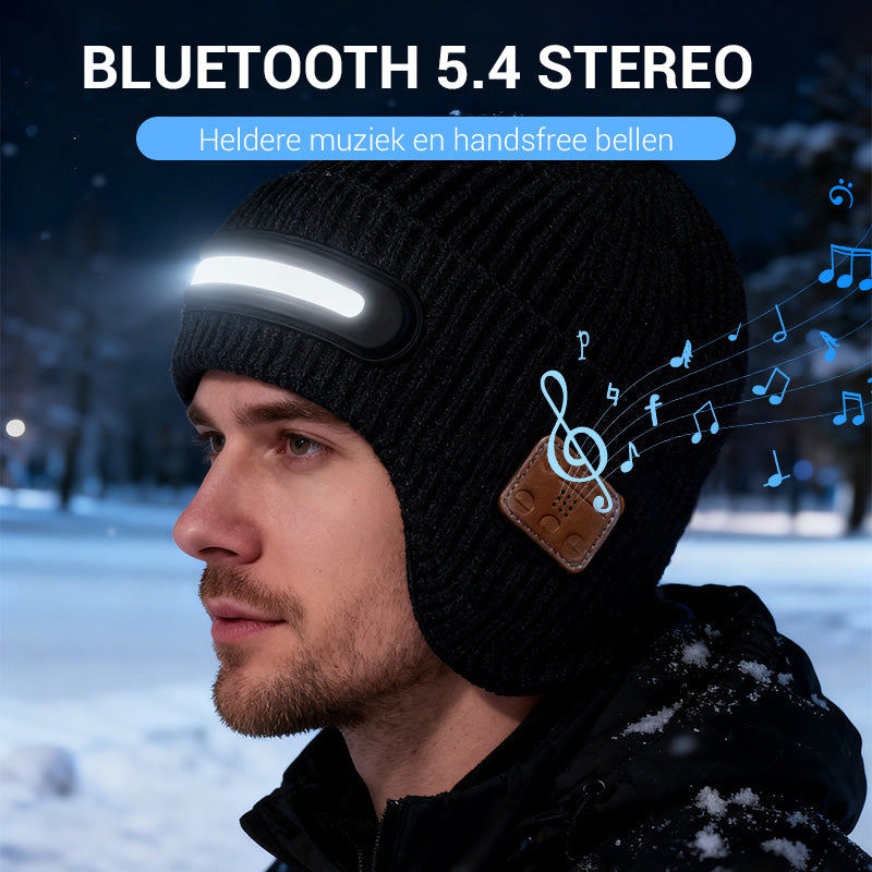 Акумулаторна LED шапка с Bluetooth