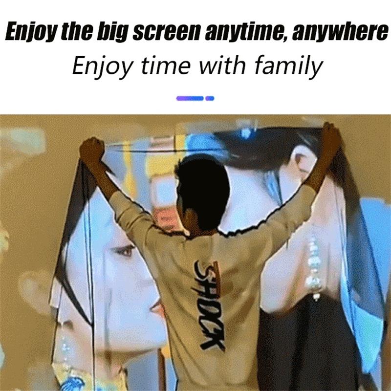 🎬 Сгъваем екран с антирефлексно покритие