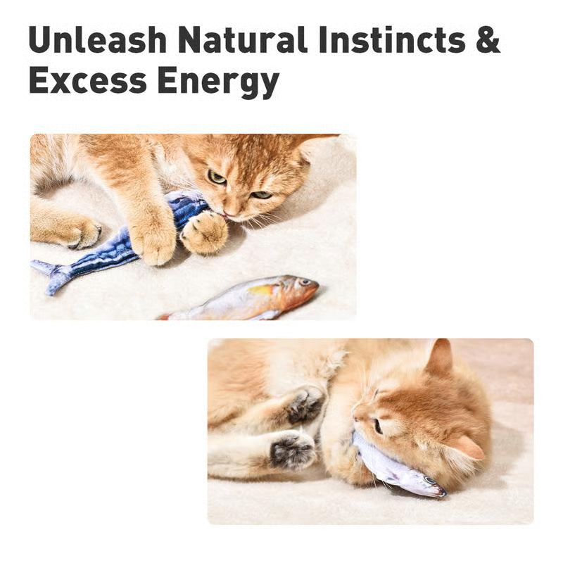 🐈Реалистична скачаща рибка за котки