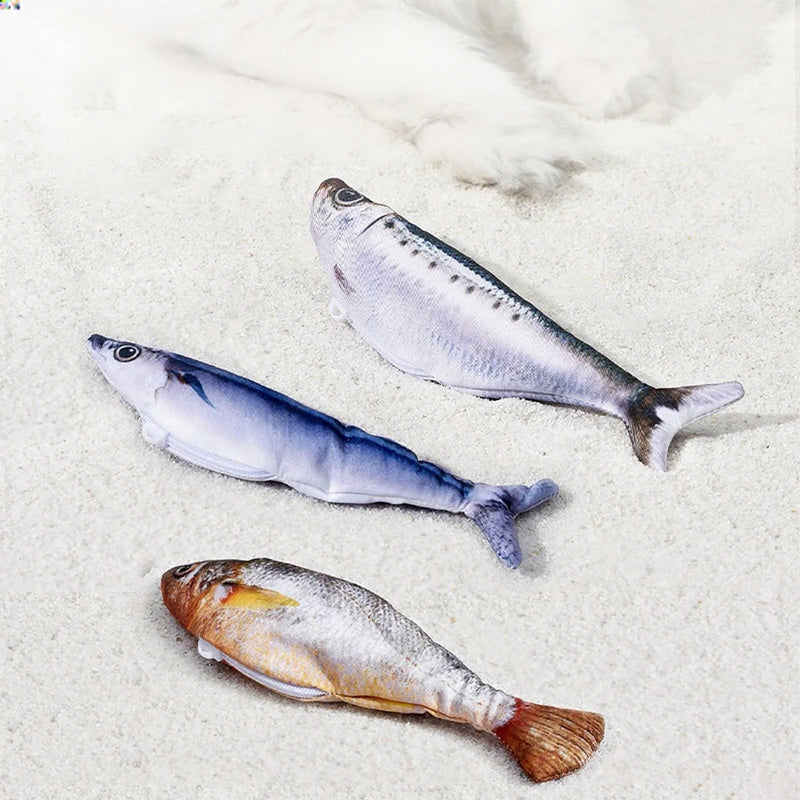 🐈Реалистична скачаща рибка за котки