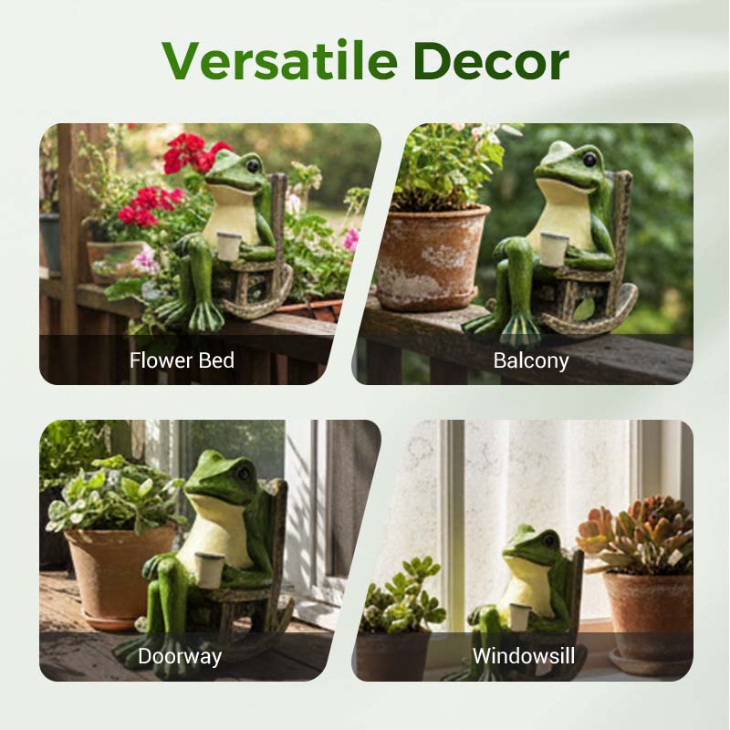 Декорация за люлеещ се стол във формата на слънчева жаба