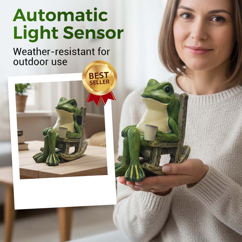 Декорация за люлеещ се стол във формата на слънчева жаба