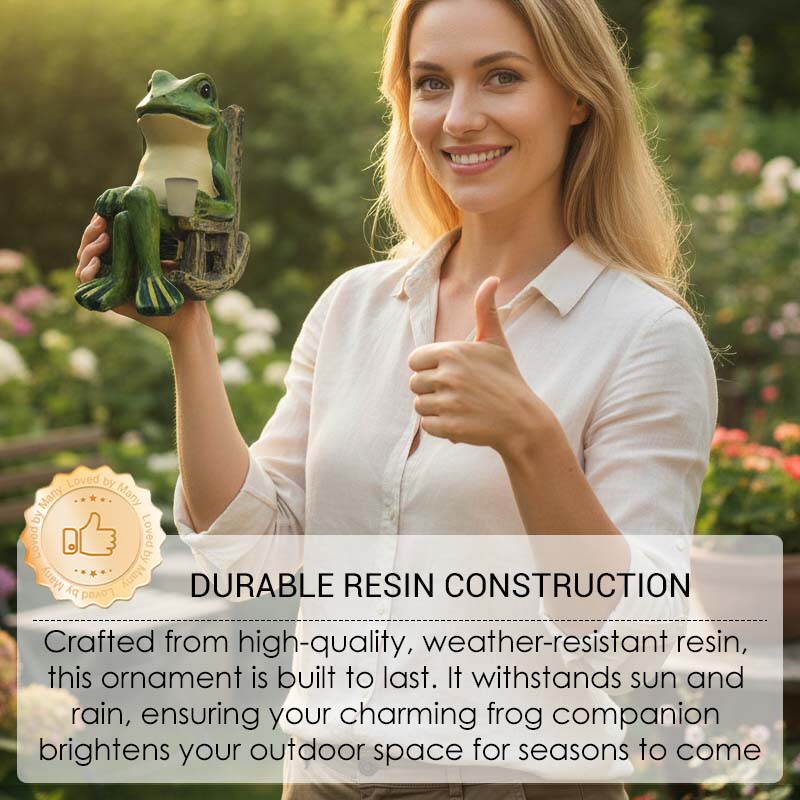 Декорация за люлеещ се стол във формата на слънчева жаба