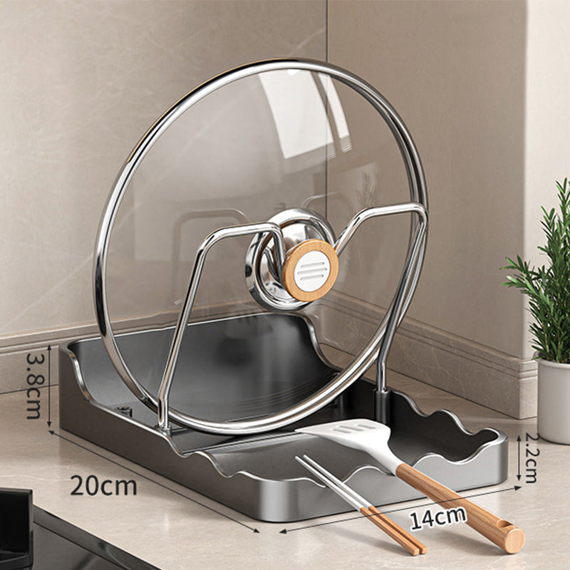 Многофункционален капак за съдове и държач за дъска за рязане