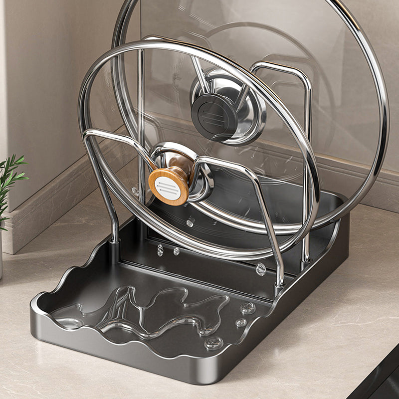 Многофункционален капак за съдове и държач за дъска за рязане