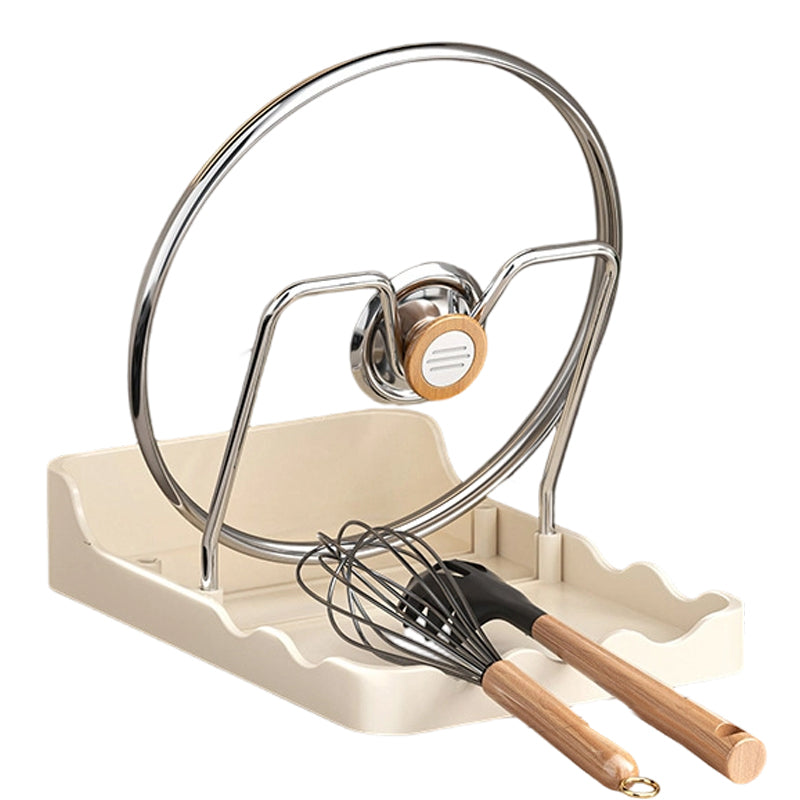 Многофункционален капак за съдове и държач за дъска за рязане