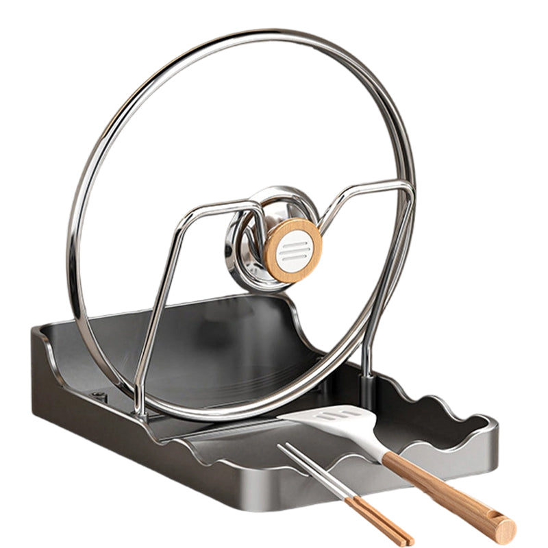 Многофункционален капак за съдове и държач за дъска за рязане