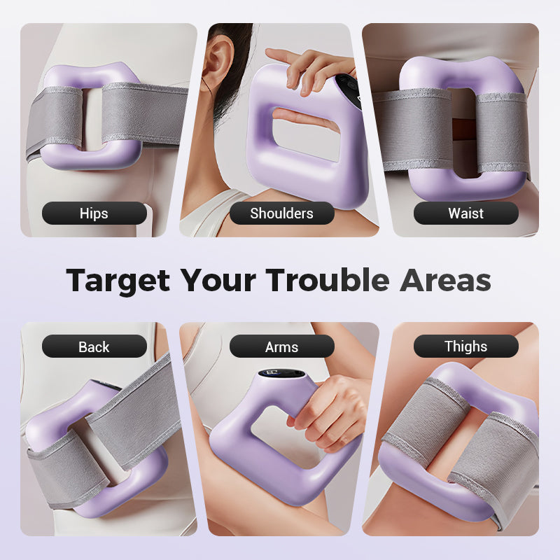 Преносим 5-степенен пръстеновиден масажор с регулируема каишка