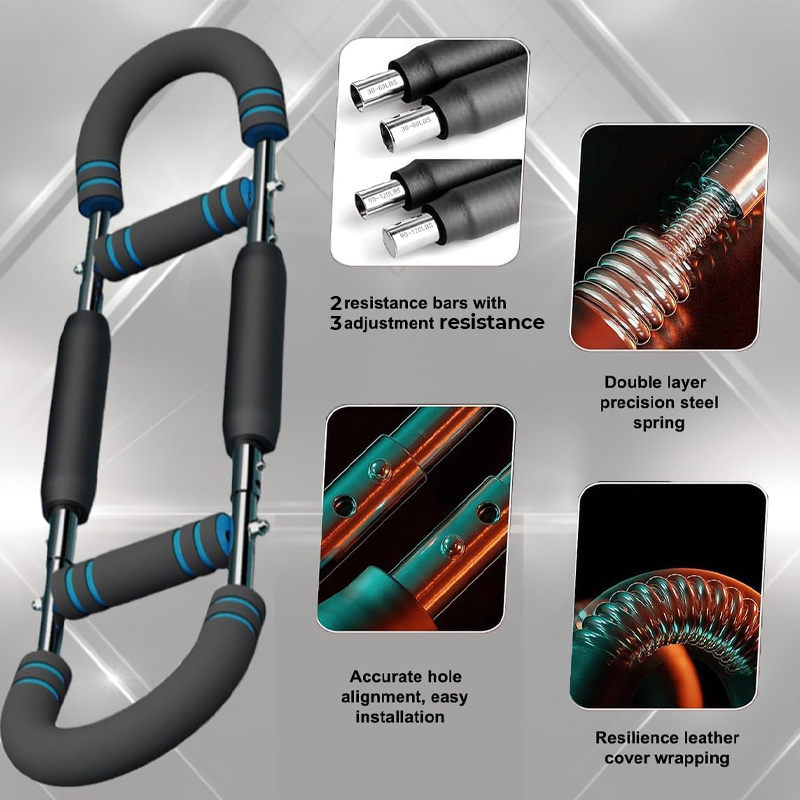 Преносим тренажор за ръце и гърди за домашен фитнес! ✨🔥