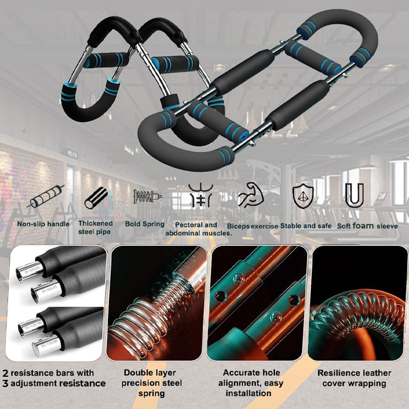 Преносим тренажор за ръце и гърди за домашен фитнес! ✨🔥