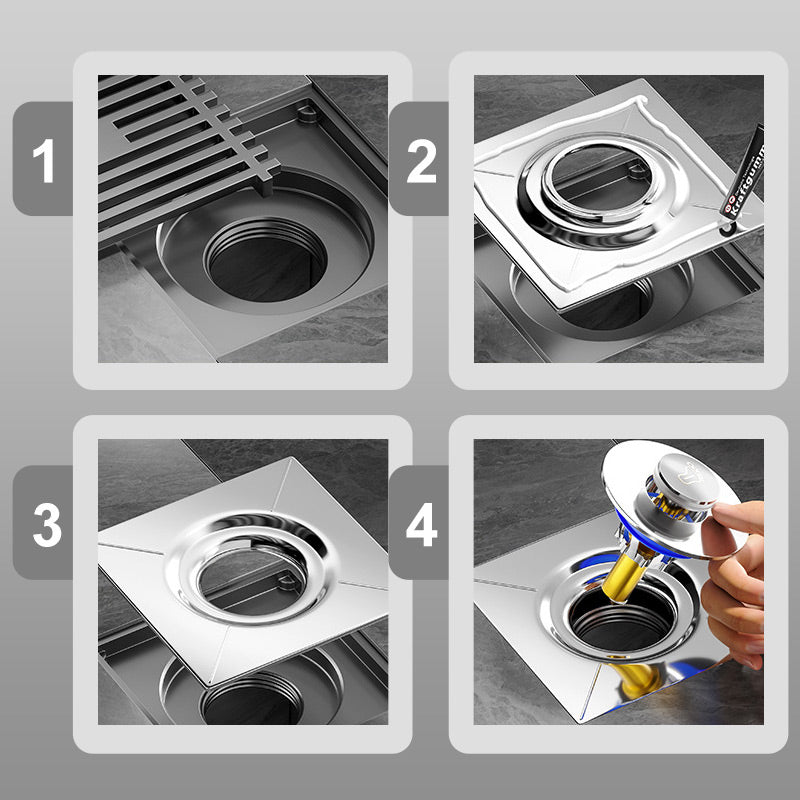 🛡️ Медна подова канализация срещу миризми | За баня и кухня, предпазва от обратен поток и бактерии