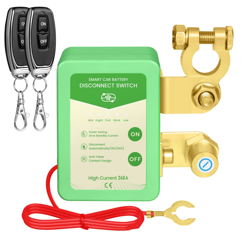 🚗⚡Дистанционно управляван прекъсвач за изключване на автомобилния акумулатор 12V/24V🔋