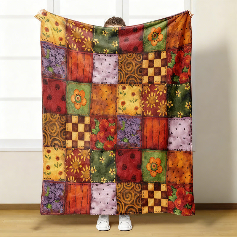 🌼 Уютно и меко фланелено одеяло с флорален мотив 🛋️💐