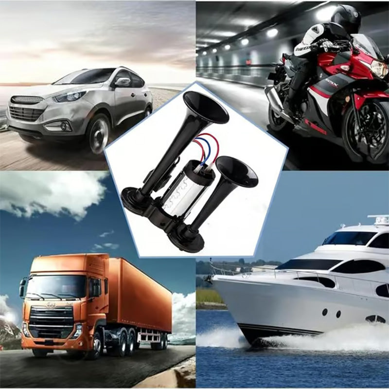 Въздушни клаксони за влакове, камиони и автомобили