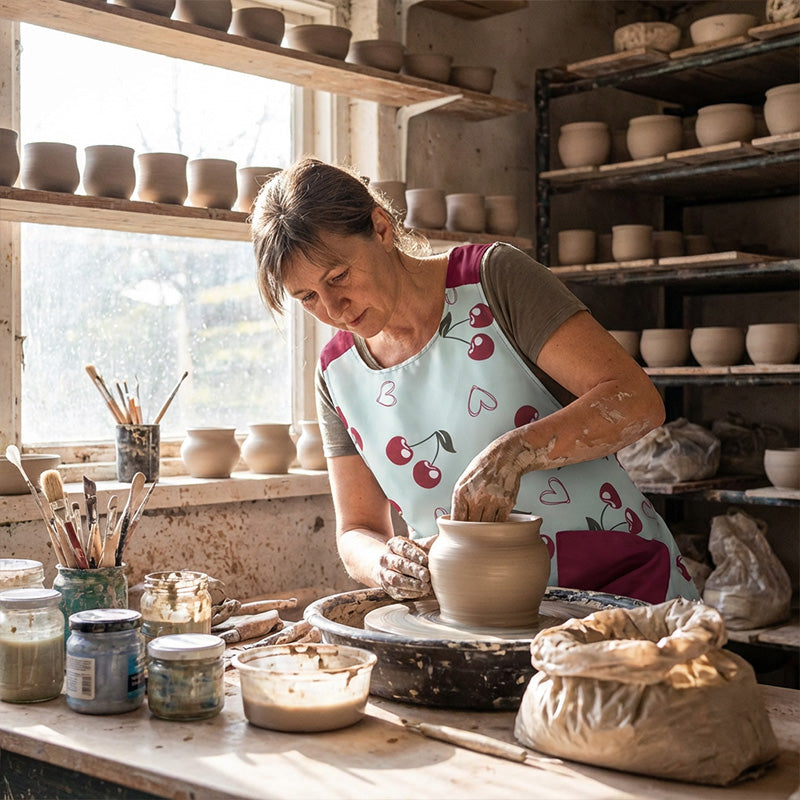 🔥Дамска престилка с кръстосани презрамки и пристягане
