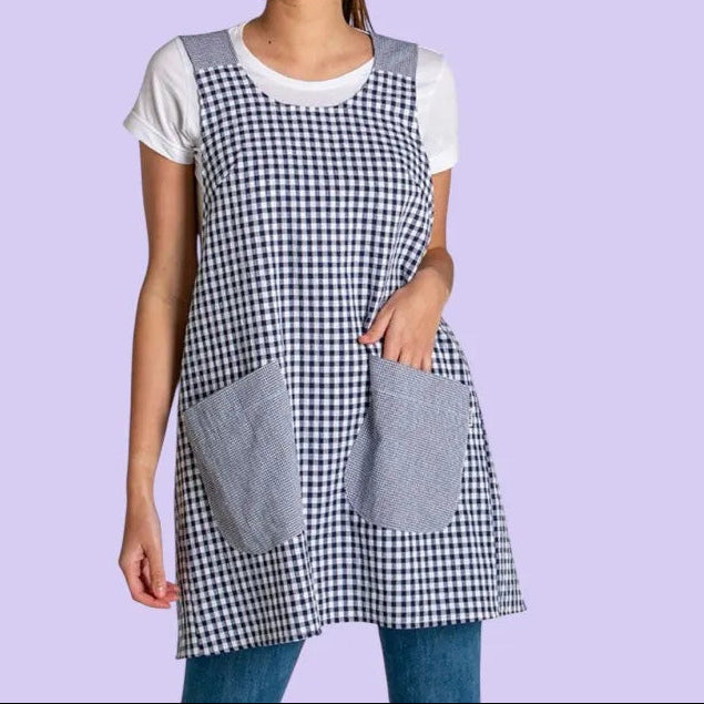 🔥Дамска престилка с кръстосани презрамки и пристягане