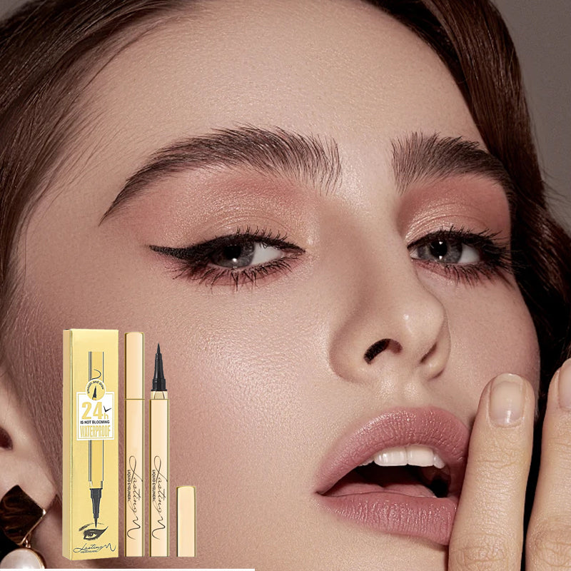 🔥1+1 безплатно✨Дълготрайна, водоустойчива течна очна линия – край на размазването!