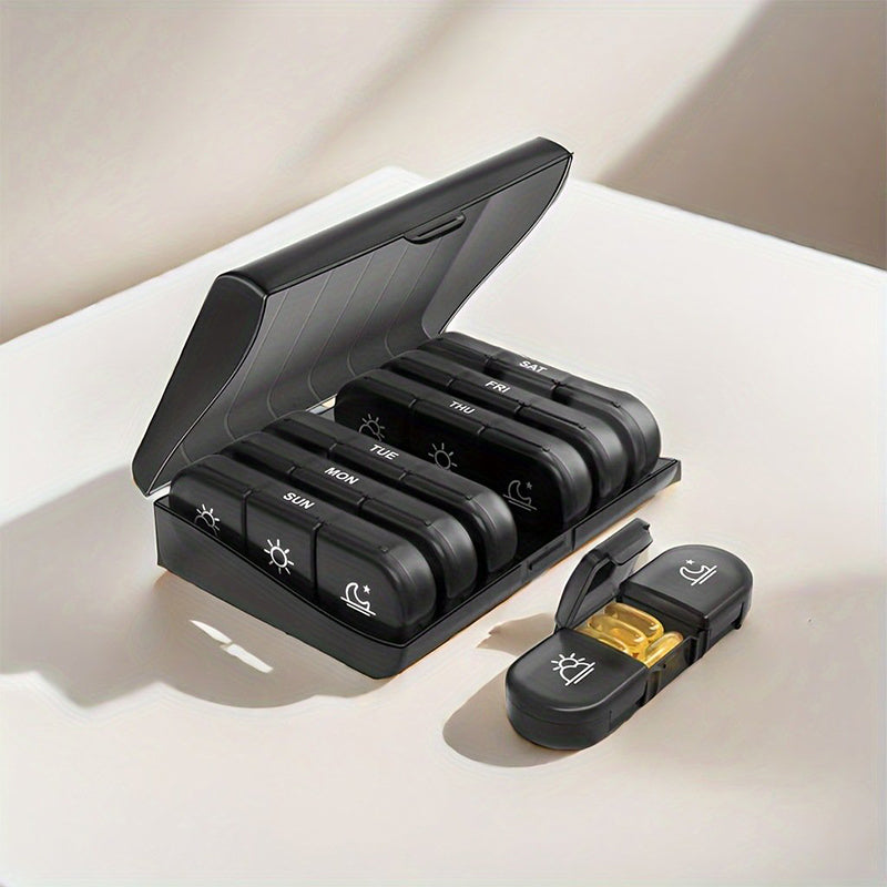 🧳 7-дневен калъф за хапчета – лек с подвижни отделения