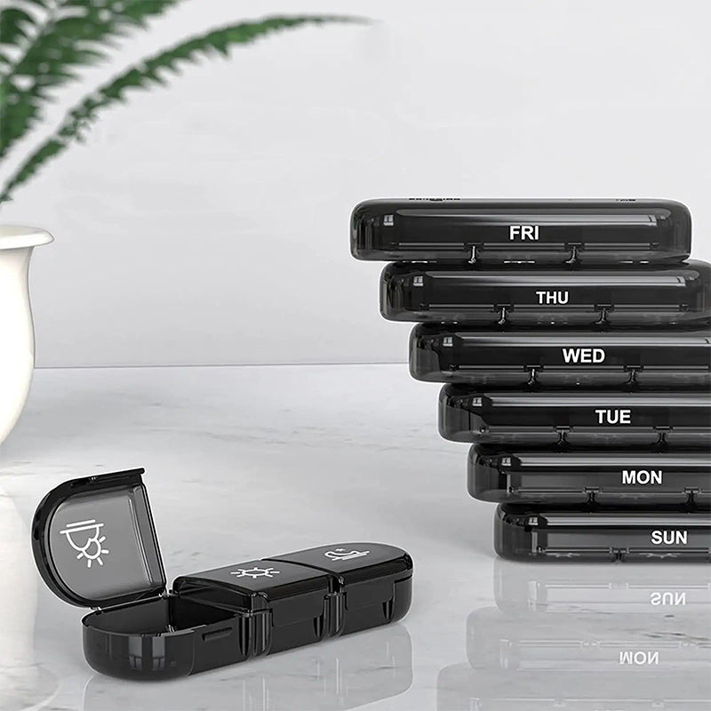 🧳 7-дневен калъф за хапчета – лек с подвижни отделения