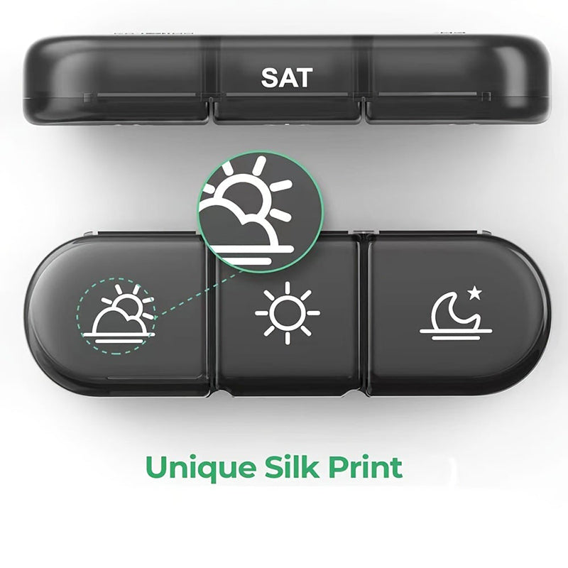 🧳 7-дневен калъф за хапчета – лек с подвижни отделения