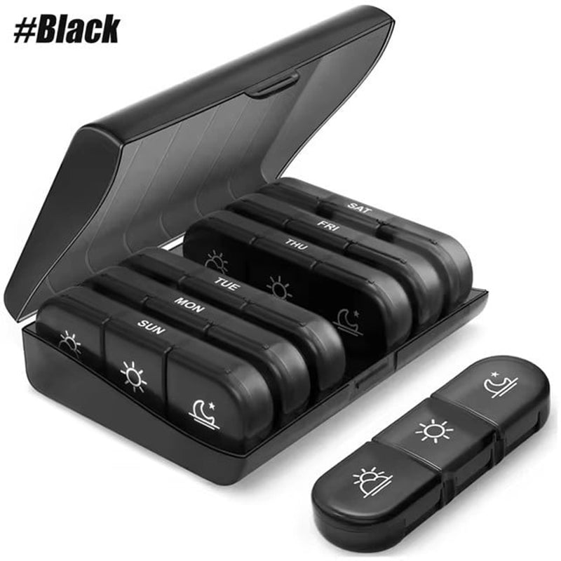 🧳 7-дневен калъф за хапчета – лек с подвижни отделения