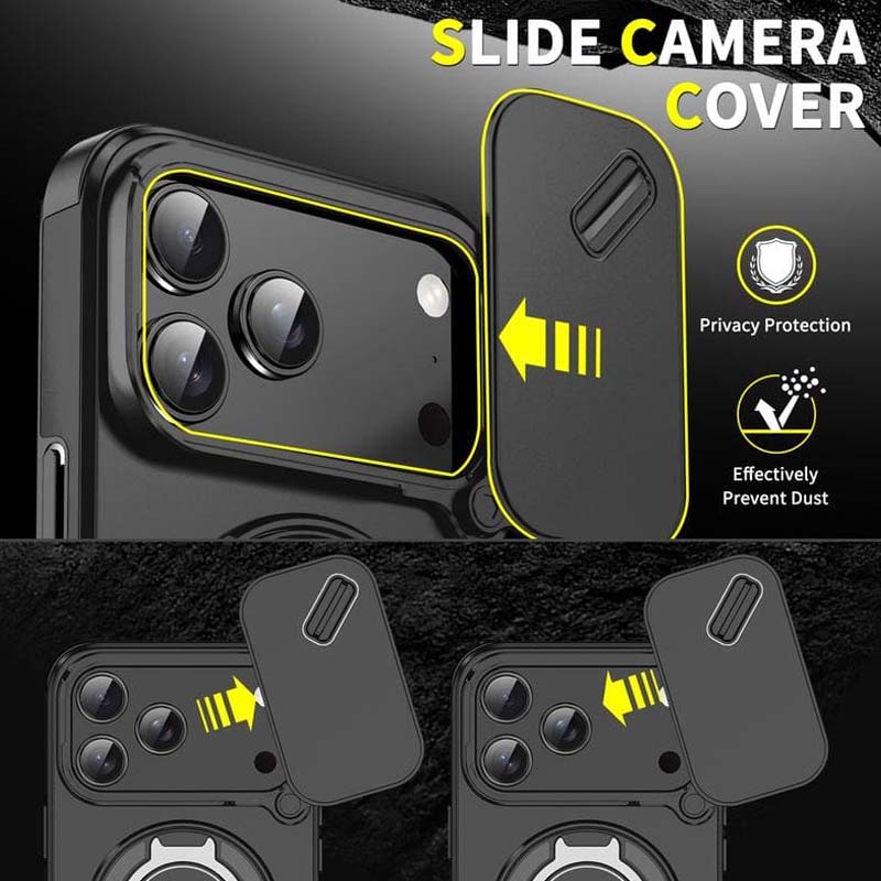 🔥Магнитен калъф за телефон с поставка за пръстен за iPhone✨