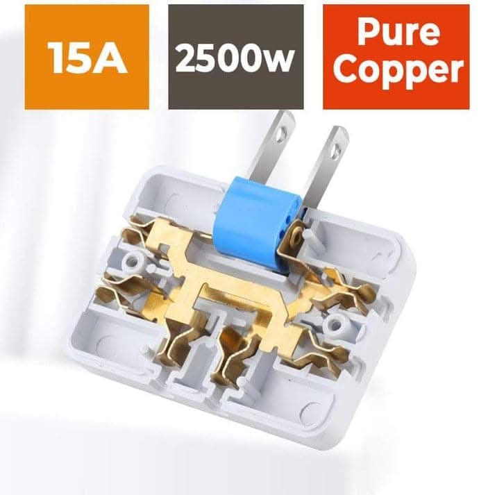 180° въртящ се тройник (европейски стандартен щепсел)